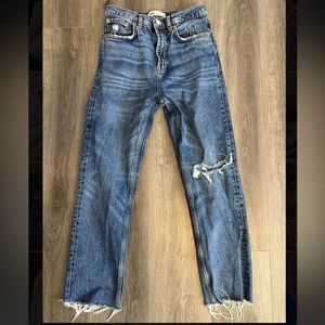 Zara distressed jeans!